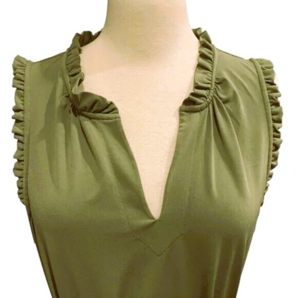 Michael Kors Ruffle Trim Sleeveless Dress - Picture 5 of 8